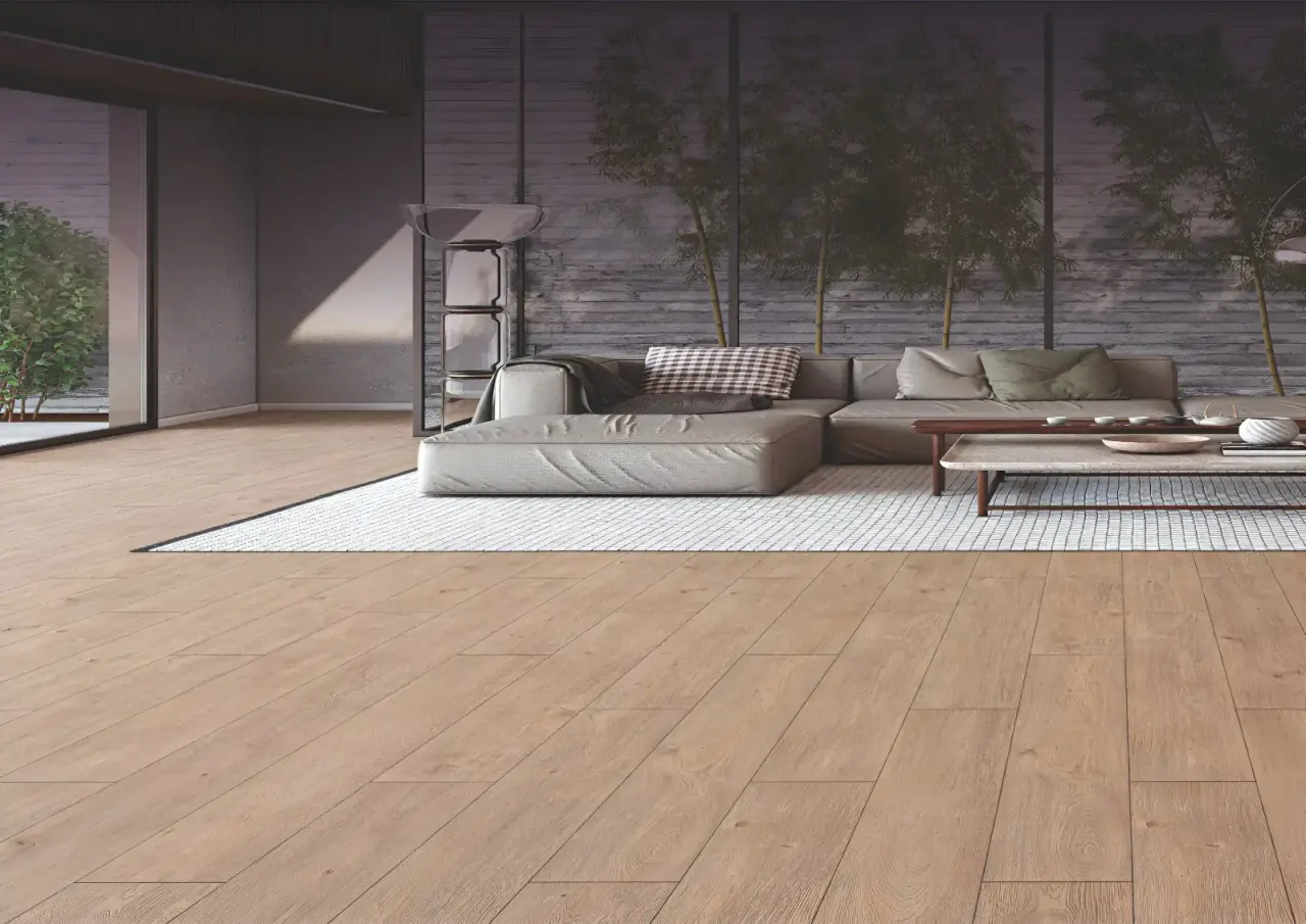 Sunlit Penthouse Interior with MM Surface SPC Planks